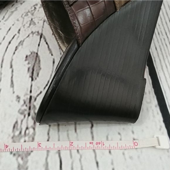 Brighton‎ Robin Pewter Leather Wedge Sandal - Picture 10 of 10